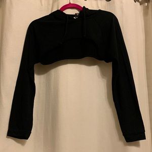 Black Hoodie Crop